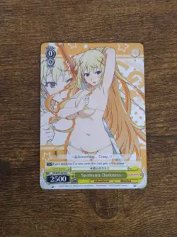 Beautiful Waifu Card - Swimsuit Darkness W75-E016 U Weiss Schwarz Konosuba Card - Image 1