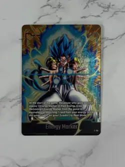 Bandai Dragon Ball Super Card Game Energy Marker SSB Gogeta E-126 2nd Anniv - Image 2