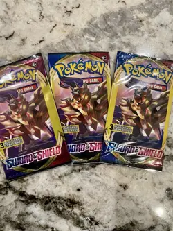 Pokemon Card Sword and Shield 3 Card Booster Packs Lot Of 12 Sealed Packs - Image 4
