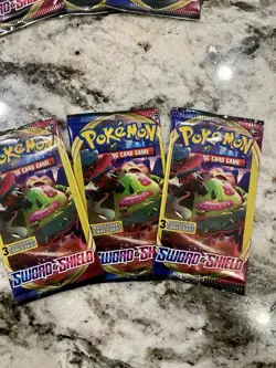 Pokemon Card Sword and Shield 3 Card Booster Packs Lot Of 12 Sealed Packs - Image 5