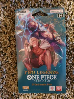 One Piece TWO LEGENDS English Sleeved Booster OP-08 Sealed 12-Card Pack - Image 1