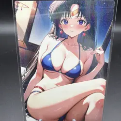 Rei Hino Sailor Mars Anime Waifu Card Doujin ACG Goddess Holo - Image 1