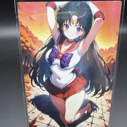 Rei Hino Sailor Mars Anime Waifu Card Doujin ACG Goddess Holo - Image 2
