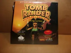 Large 1999 Lara Croft Tomb Raider Collectible Card Game 2 Player Quest Deck Set - Image 1