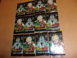 9 Packs Dragon Ball Z Heros & Villans Booster Pack Trading Card Game 12 In Each - Image 1