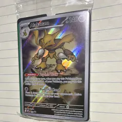 Pokemon TCG Alakazam Mega Evolution Promo Holo 140 HP 009 2025 Card - Image 1