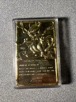 1999 Burger King Limited Edition Pokemon Trading Card 23K Gold Plated Mewtwo - Image 2