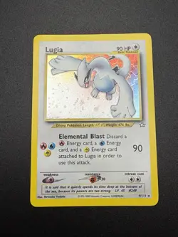 Pokemon Lugia Holo Rare Card 9/111 Neo Genesis HP + - Image 1