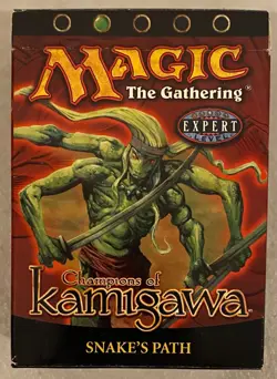 2004 WOTC MAGIC THE GATHERING CHAMPIONS OF KAMIGAWA SNAKE'S PATH THEME DECK NEW - Image 1