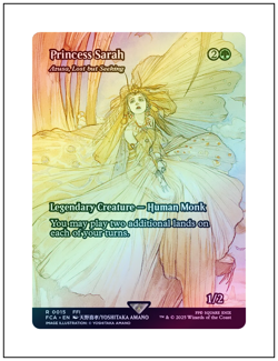 1x Princess Sarah - Azusa, Lost but Seeking, Foil, Final Fantasy, MTG NM - Image 1