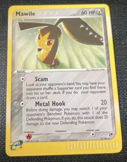 Mawile 9/100 Sandstorm Holo Rare Pokemon Trading Card Game - Image 1