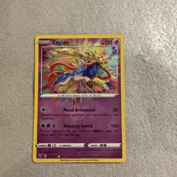 Pokemon TCG Zacian 082/185 Vivid Voltage Holographic Card Amazing Rare - Image 1