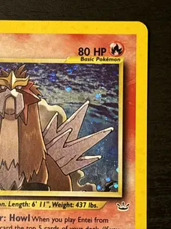 Entei Holo Rare Neo Revelation 6/64 Pokemon WOTC Holo Rare English LP - Image 3