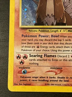 Entei Holo Rare Neo Revelation 6/64 Pokemon WOTC Holo Rare English LP - Image 5