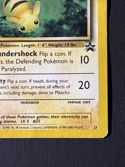 Pokemon TCG Pikachu Pikachu World Collection 27 Regular Promo Promo - Image 4