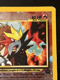 Pokemon Entei Reverse Holo Wizards Black Star Promos 34 Holo Promo Mp - Image 3