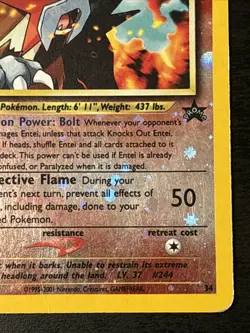 Pokemon Entei Reverse Holo Wizards Black Star Promos 34 Holo Promo Mp - Image 4