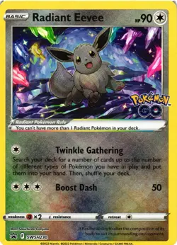 Pokemon TCG Radiant Eevee SWSH230 Sword & Shield Promo NM - Image 1
