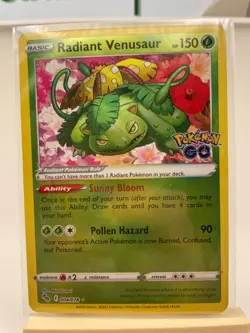 Radiant Venusaur (004/078) - Pokemon Go - Pokemon TCG - NM - Image 2
