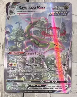 Pokemon Evolving Skies Rayquaza VMAX Alt Art 218/203 NM PACK FRESH - Image 4