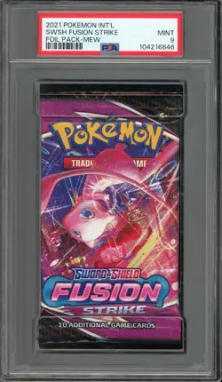 [PSA 9] Fusion Strike Booster Pack Mew - Foil Pack English POKEMON - Image 1