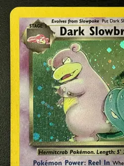 Pokemon Team Rocket Dark Slowbro Holo #12/82 Wotc Holo Rare Swirl! Mp - Image 2