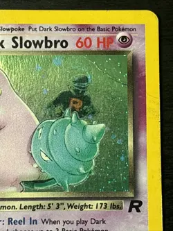 Pokemon Team Rocket Dark Slowbro Holo #12/82 Wotc Holo Rare Swirl! Mp - Image 3