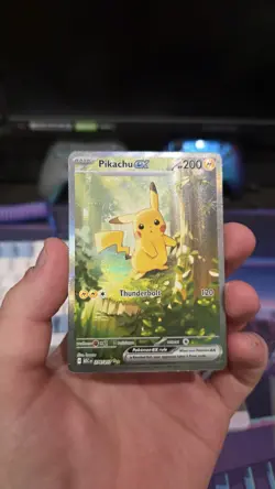 Pikachu EX 276/217 SIR Illustration Rare Pokemon Ascended Heroes NM - Pack Fresh - Image 3