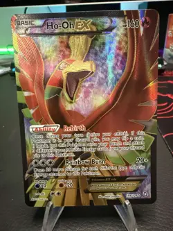 Ho-oh EX - 119/124 - Pokemon Dragons Exalted Black White Full Art Card LP - Image 1