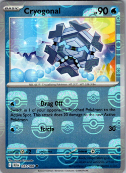 Cryogonal (Master Ball Pattern) SV: Black Bolt 027/086 NM | Pokemon TCG Card - Image 1