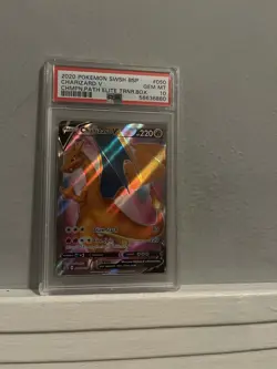 2020 Pokemon SWSH BSP Charizard v #050 Champions Path Elite Trainer Box PSA 10 - Image 1