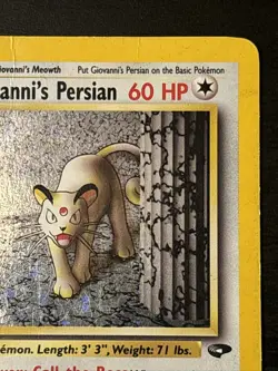 2000 Pokemon Gym Challenge Giovanni's Persian Holo #8/132 Hp - Image 3
