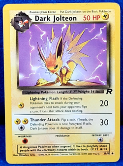 Dark Jolteon Team Rocket LP 38/82 Regular Pokemon Uncommon 2000 - Image 1