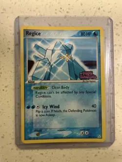 Pokemon TCG Regice Holo 27/110 Holon Phantoms EX Stamped 2006 (LP) - Image 2