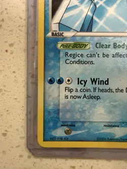 Pokemon TCG Regice Holo 27/110 Holon Phantoms EX Stamped 2006 (LP) - Image 3
