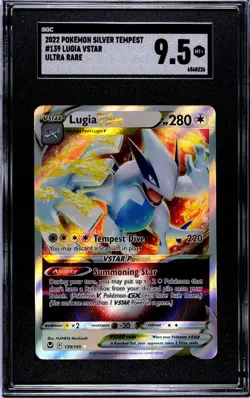 Pokemon 2022 Lugia VSTAR 139/195 Silver Tempest SGC 9.5 - Image 1