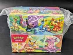 Pokemon Prismatic Evolutions Mini Tin Display (8 Mini Tins) 16 PACKS Each Sealed - Image 1