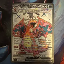 Pokemon TCG Obsidian Flames Charizard EX 215/197 Ultra Rare Near Mint Condition - Image 1
