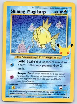 Shining Magikarp 66/64 (NM) - Celebrations: Classic Collection - Pokemon TCG - Image 1
