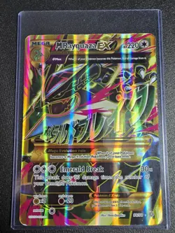 Pokemon XY Ancient Origins Mega jumbo M Rayquaza EX Shiny Full Art #98/98 - Image 1