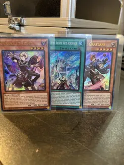 Yugioh Artmage 3 Card Lot - Medius The Pure - DUAD-EN008 - Acropolis, Graflare - Image 1