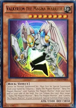 🔥Valkyrion The Magna Warrior YGLD-ENB01 ULTRA RARE Holo Yugioh NM - Image 1