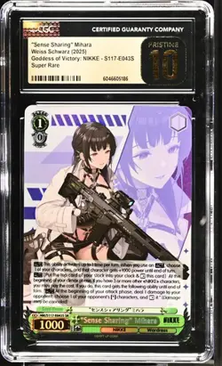 Weiss Schwarz GRADED Sense Sharing Mihara E043S NIKKE SR PRISTINE 10 - Image 1