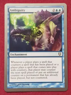 Magic The Gathering UNHINGED AMBIGUITY blue card MTG - Image 1