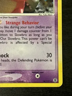 Slowbro Holo Rare FireRed & LeafGreen 14/112 Holo Rare 2004 Pokemon Card Nm - Image 4