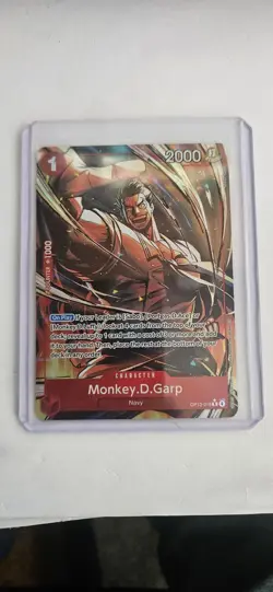 One Piece Card Game Monkey.D.Garp OP13-016 Alt Art Foil Carrying on His Will - Image 1