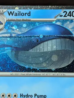 Wailord - (Cosmos Foil) 041/159 Miscellaneous Cards & Products - SWIRL - Image 2