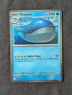 Wailord - (Cosmos Foil) 041/159 Miscellaneous Cards & Products - SWIRL - Image 3