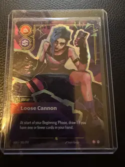 Loose Cannon 301/298 Riftbound Overnumbered Epic Card Jinx - Image 1