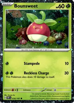 Bounsweet - (Cosmos Holo) Common Miscellaneous Cards & Products 016/197 NM - Image 1